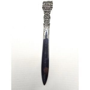 Vintage Germany Souvenir Letter Opener Silver Plate European